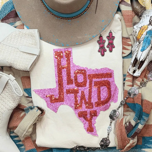 Howdy Sequin Tee