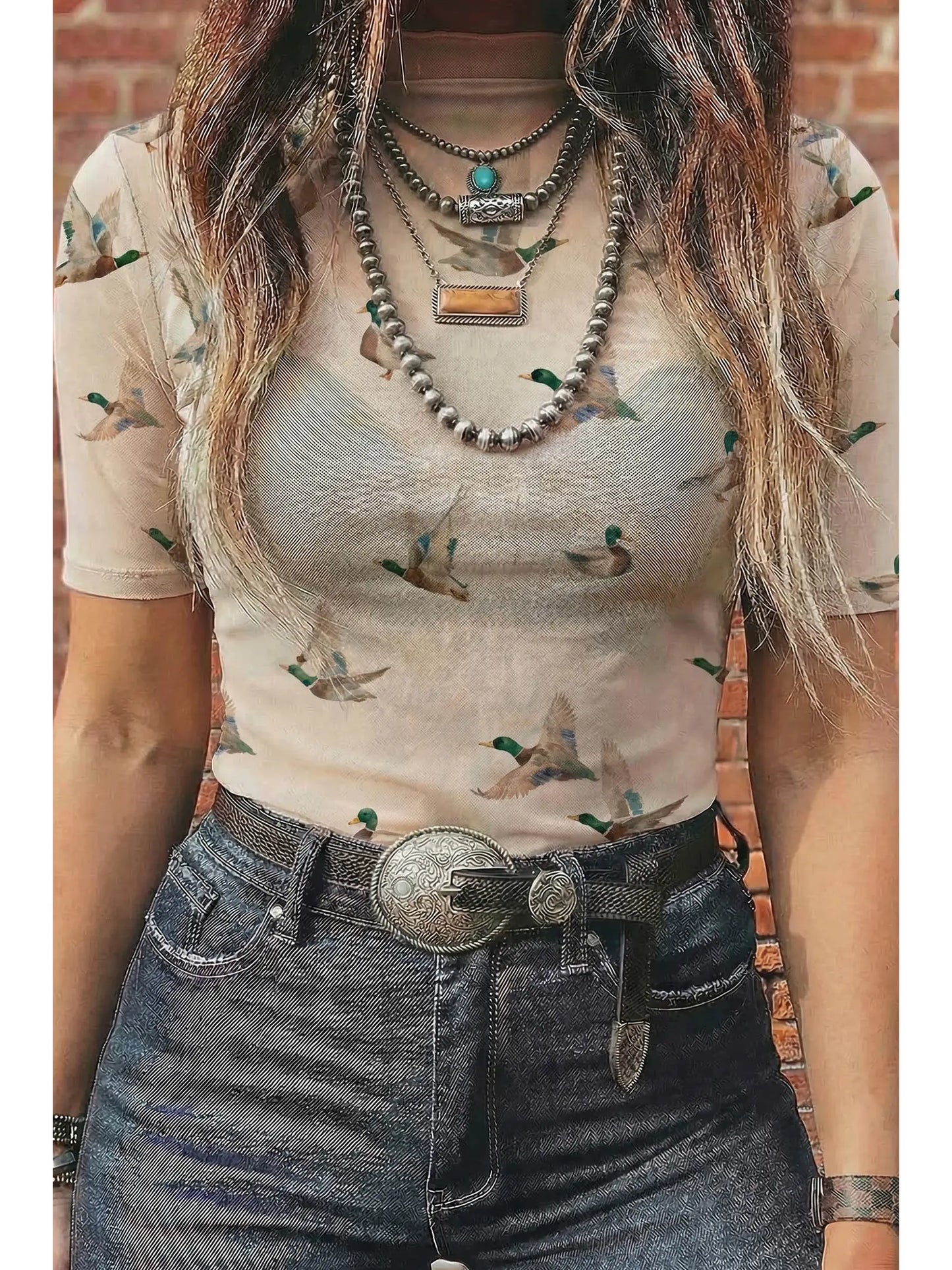 Short Sleeve Mesh Mallard Tee