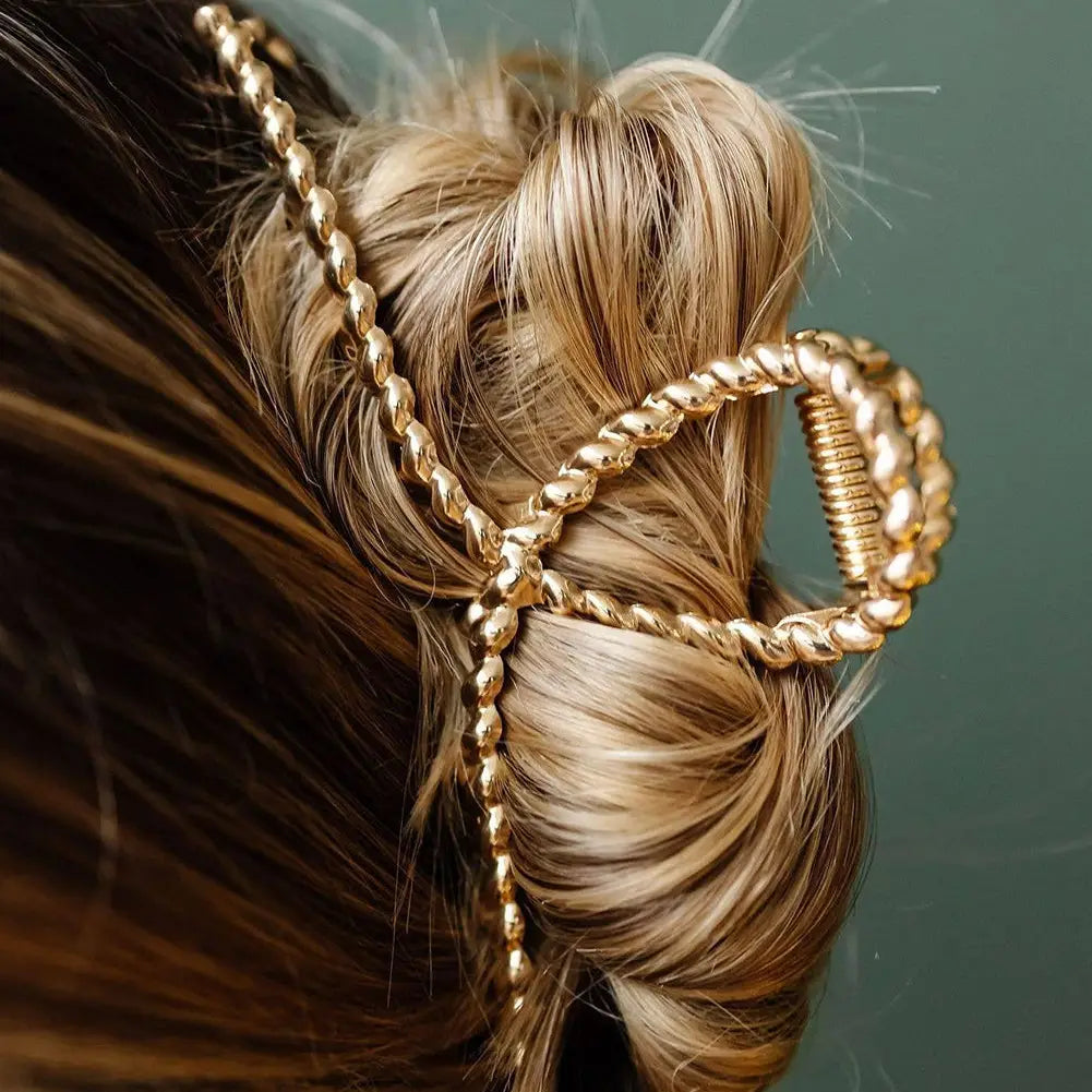Gold Twist Large Clip