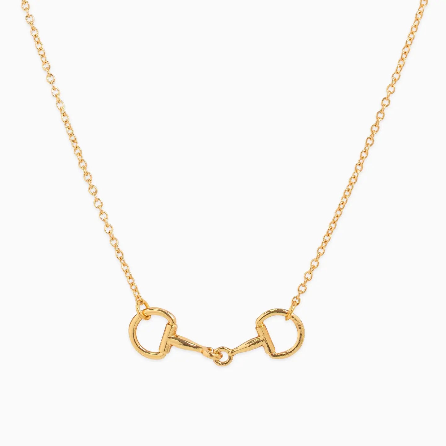 Western Double Linked Horsebit Necklace